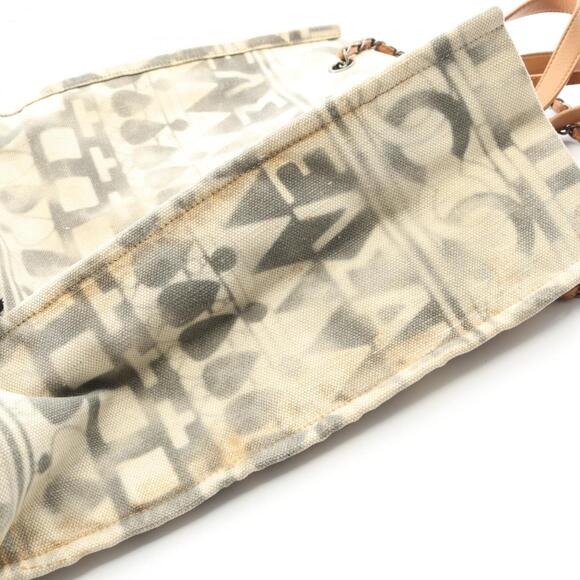 CHANEL Brown Leather Logo Tote Bag - Picture 8 of 13